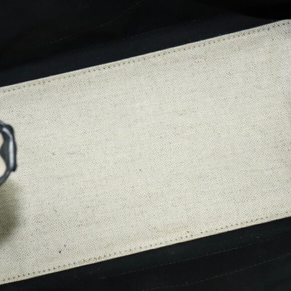 BALENCIAGA Navy Kabas Hand Bag Canvas Ivory Silver - Picture 9 of 16